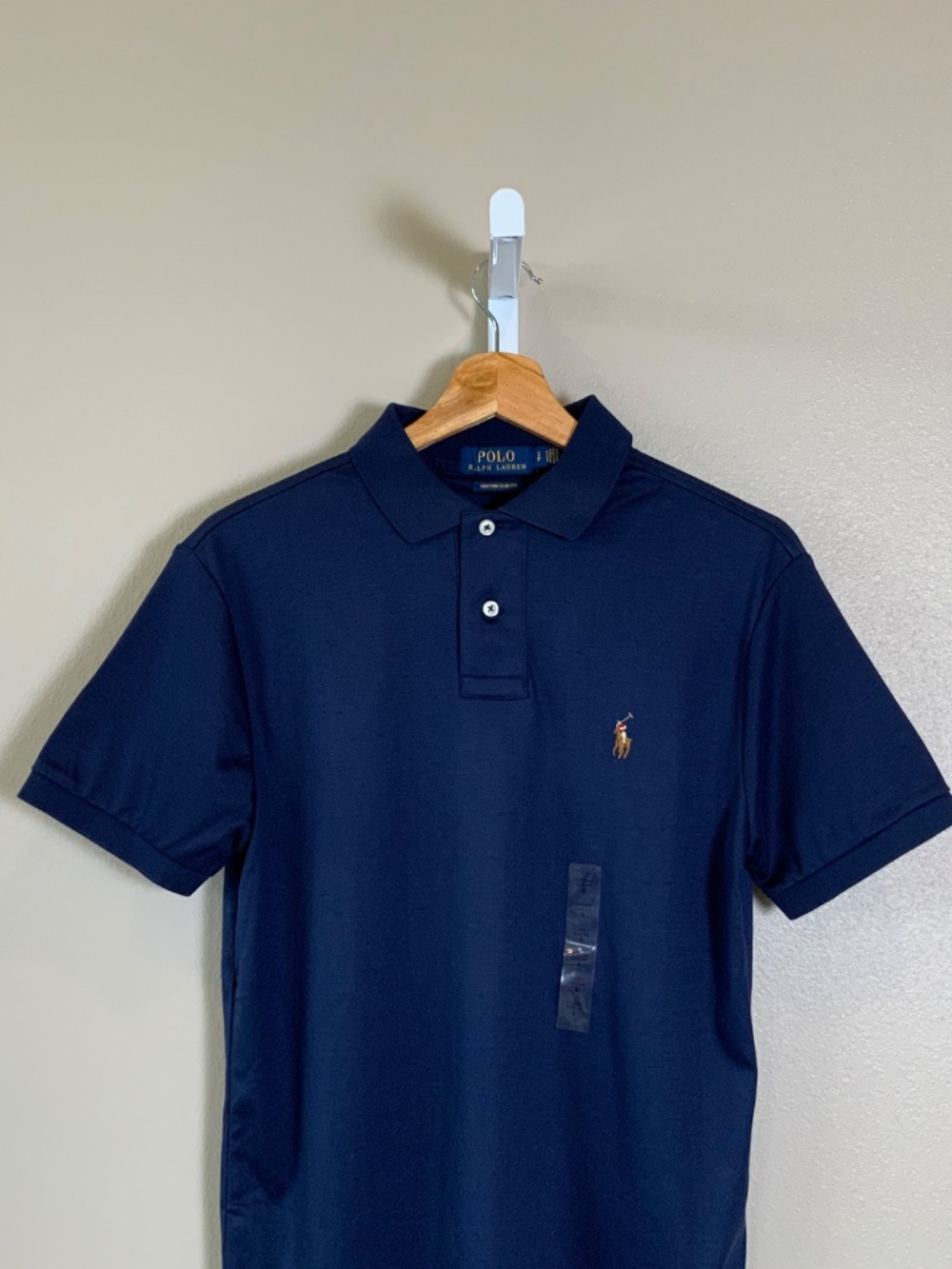 POLO Ralph Lauren Short Sleeve Custom Slim Fit Soft Cotton Polo Shirt - Picture 6 of 16